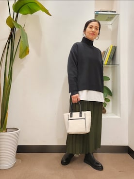 浪口　絵美さん（レディース・164cm）の冬コーディネート