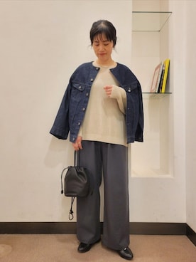 「URBAN RESEARCH ROSSO WOMEN（アーバンリサーチ　ロッソ）のアイテム」を使った、浪口　絵美さん（レディース・164cm）の冬コーディネート