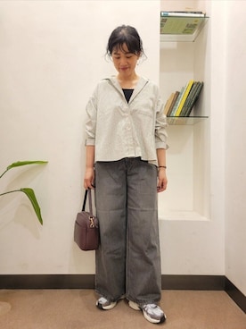 「Lee（リー）のアイテム」を使った、浪口　絵美さん（骨格ウェーブ・レディース・164cm）の秋コーディネート