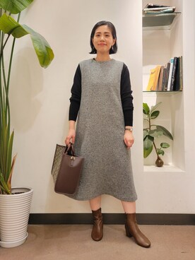 浪口　絵美さん（レディース・164cm）の冬コーディネート