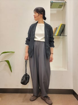 「アイテム（その他アウター）」を使った、浪口　絵美さん（レディース・164cm）の秋コーディネート