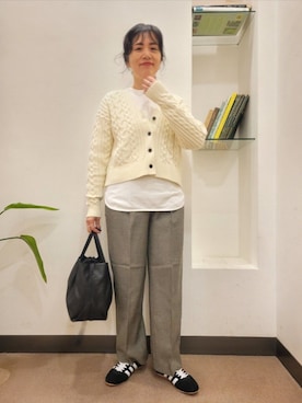 「adidas（アディダス）のadidas　TOKYO W（スニーカー）」を使った、浪口　絵美さん（レディース・164cm）の秋コーディネート