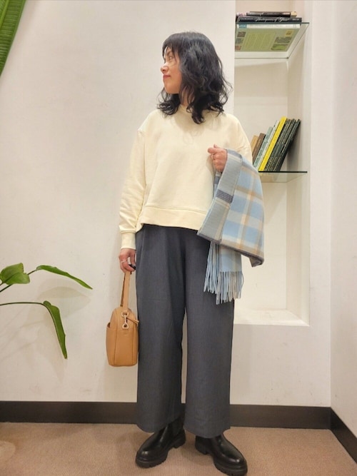 セール】『仁村紗和さん着用』『UR TECH』完声9分丈ワイドパンツ