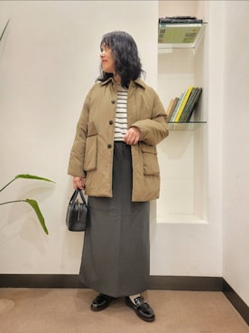 「URBAN RESEARCH DOORS WOMENS」｜「アイテム（ジャケット/アウター）」を使った、浪口　絵美さん（レディース・164cm）の冬コーディネート