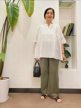 「かぐれ」｜浪口　絵美さん（レディース・164cm）の夏コーディネート