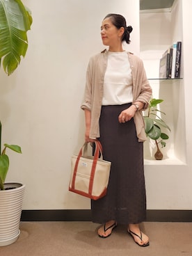 「透かし柄」｜emiinamiiさん（レディース・164cm）の秋コーディネート