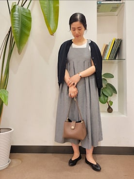 「MARCO BIANCHINI（マルコビアンチーニ）のアイテム」を使った、emiinamiiさん（レディース・164cm）の夏コーディネート
