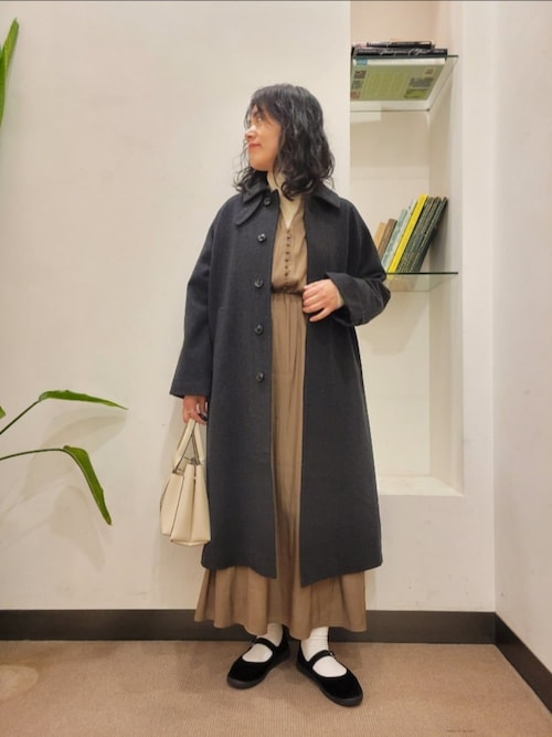 セール】『スタッフ企画』切替ギャザーフレアワンピース（ワンピース