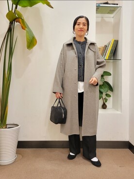 「かぐれ（カグレ）のアイテム（その他アウター）」を使った、浪口　絵美さん（レディース・164cm）の秋コーディネート