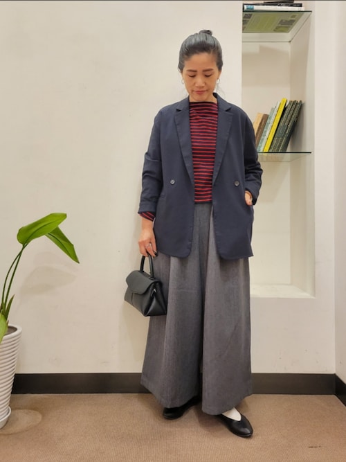 ORCIVAL BOAT NECK LONG-SLEEVE CROPPED PULLOVER（Tシャツ