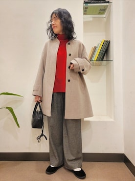 「アイテム（その他シューズ）」を使った、浪口　絵美さん（レディース・164cm）の秋コーディネート