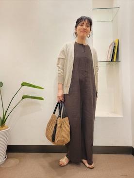 「リネン」｜浪口　絵美さん（レディース・164cm）の春コーディネート
