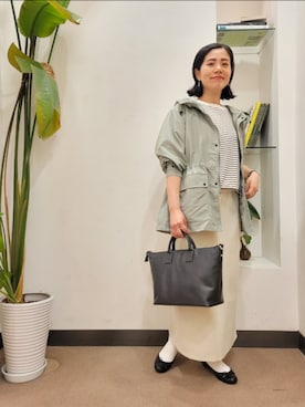 「MARCO BIANCHINI（マルコビアンチーニ）のアイテム」を使った、emiinamiiさん（レディース・164cm）の春コーディネート