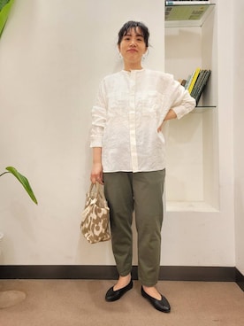 「ブラウスが主役の春コーデ」｜emiinamiiさん（レディース・164cm）の春コーディネート
