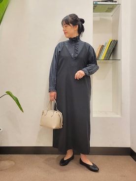 「ブラウスが主役の春コーデ」｜emiinamiiさん（レディース・164cm）の春コーディネート