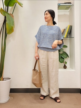 「RODE SKO」｜「アイテム（サンダル）」を使った、emiinamiiさん（レディース・164cm）の春コーディネート