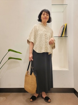 「PENELOPE（ペネローペ）のアイテム」を使った、浪口　絵美さん（レディース・164cm）の春コーディネート