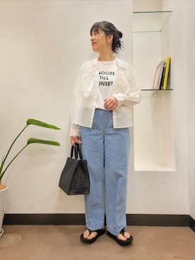 「FORK&SPOON（フォークアンドスプーン）のアイテム」を使った、浪口　絵美さん（レディース・164cm）の春コーディネート