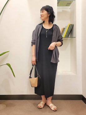 「MARCO BIANCHINI（マルコビアンチーニ）のアイテム」を使った、emiinamiiさん（レディース・164cm）の夏コーディネート
