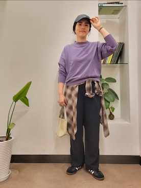 「ORCIVAL（オーシバル）のアイテム（キャップ）」を使った、浪口　絵美さん（レディース・164cm）の秋コーディネート