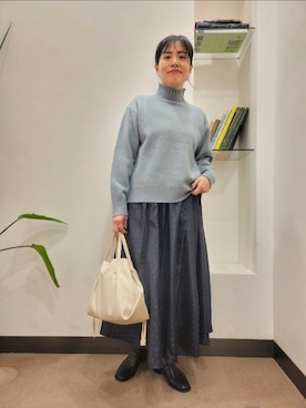 「URBAN RESEARCH DOORS WOMENS」｜「アイテム（ブーツ）」を使った、浪口　絵美さん（レディース・164cm）の冬コーディネート