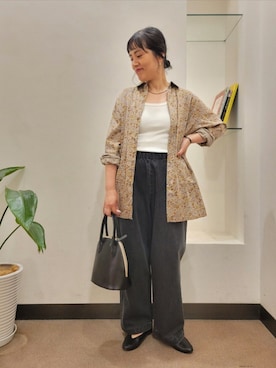 「URBAN RESEARCH DOORS（アーバンリサーチドアーズ）のアイテム（タンクトップ）」を使った、浪口　絵美さん（レディース・164cm）の夏コーディネート