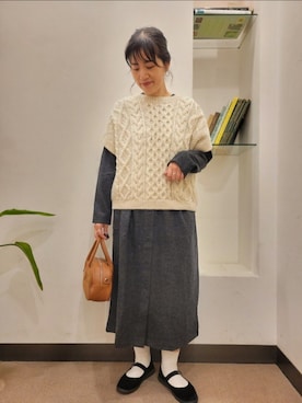 浪口　絵美さん（骨格ウェーブ・レディース・164cm）の秋コーディネート