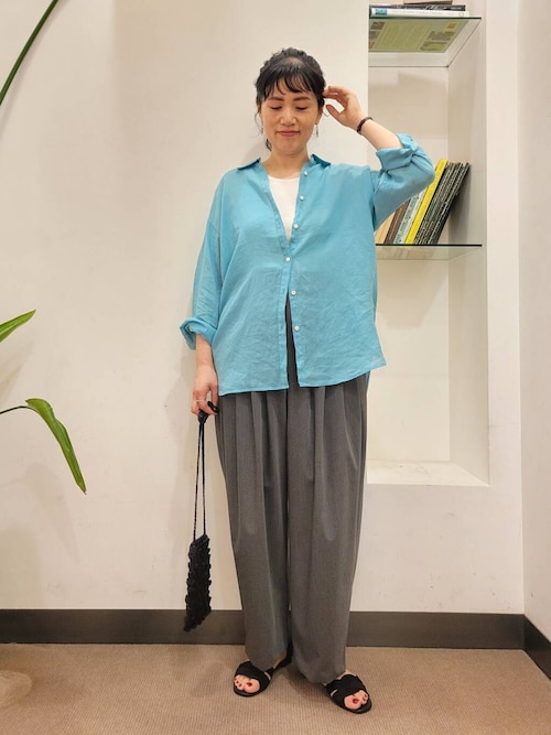 セール】mizuiro ind high waist tuck pants（その他パンツ