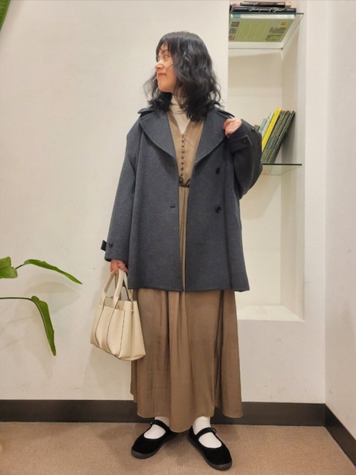 セール】『スタッフ企画』切替ギャザーフレアワンピース（ワンピース