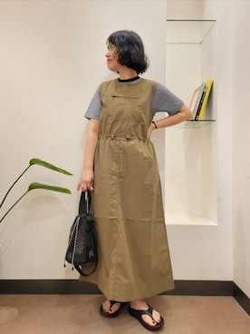 「EKAL（エカル）のアイテム」を使った、浪口　絵美さん（レディース・164cm）の春コーディネート