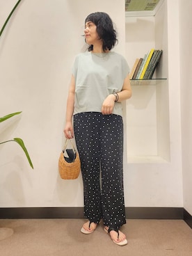 「COTTO（コトゥー）のアイテム」を使った、浪口　絵美さん（レディース・164cm）の夏コーディネート