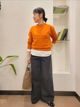 「Lee（リー）のアイテム」を使った、浪口　絵美さん（骨格ウェーブ・レディース・164cm）の秋コーディネート