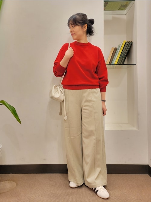 セール】ヘリンボーンピンタックイージーパンツ（その他パンツ