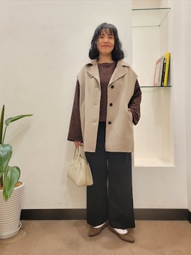 「URBAN RESEARCH DOORS」｜浪口　絵美さん（レディース・164cm）の秋コーディネート