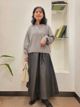 「URBAN RESEARCH DOORS WOMENS」｜「アイテム（ブーツ）」を使った、浪口　絵美さん（レディース・164cm）の秋コーディネート