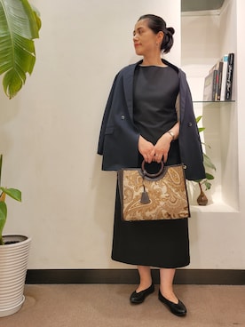 「RODE SKO」｜「アイテム（その他アウター）」を使った、emiinamiiさん（レディース・164cm）の秋コーディネート