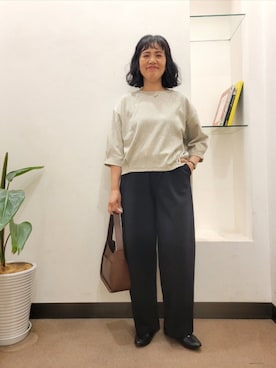 「URBAN RESEARCH DOORS(アーバンリサーチドアーズ)のアイテム(ネックレス)」を使った、浪口 絵美さん(レディース・164cm)の秋コーディネート
