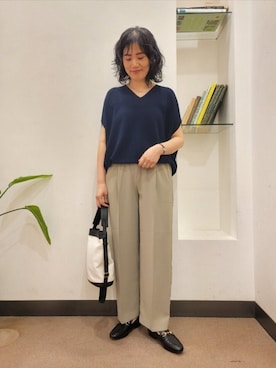 「URBAN RESEARCH DOORS（アーバンリサーチドアーズ）のアイテム」を使った、浪口　絵美さん（レディース・164cm）の夏コーディネート