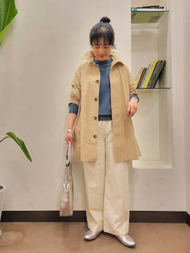 「ジャガード」｜「アイテム（ジャケット/アウター）」を使った、emiinamiiさん（レディース・164cm）の春コーディネート