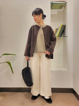 「アイテム（その他シューズ）」を使った、浪口　絵美さん（レディース・164cm）の秋コーディネート