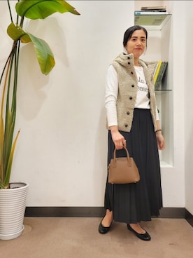 「GYMPHLEX（ジムフレックス）のアイテム（ジャケット/アウター）」を使った、浪口　絵美さん（レディース・164cm）の秋コーディネート