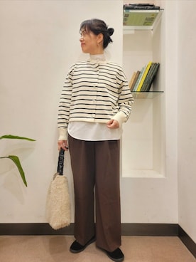 「アイテム（その他シューズ）」を使った、浪口　絵美さん（レディース・164cm）の秋コーディネート