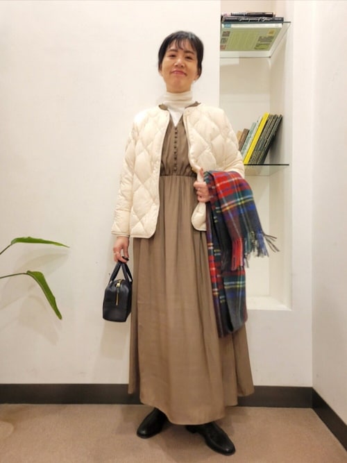 セール】『スタッフ企画』切替ギャザーフレアワンピース（ワンピース