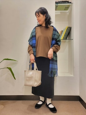 「アイテム（その他シューズ）」を使った、浪口　絵美さん（レディース・164cm）の秋コーディネート