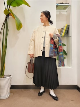 「中綿」｜emiinamiiさん（レディース・164cm）の秋コーディネート