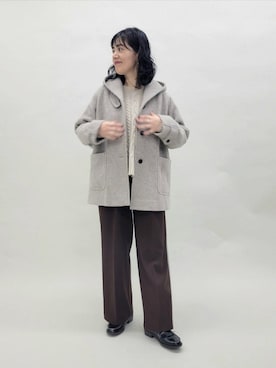 「URBAN RESEARCH DOORS WOMENS」｜「アイテム（ジャケット/アウター）」を使った、浪口　絵美さん（レディース・164cm）の秋コーディネート
