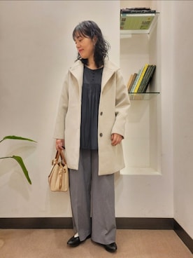 「URBAN RESEARCH DOORS WOMENS」｜「アイテム（ジャケット/アウター）」を使った、浪口　絵美さん（レディース・164cm）の冬コーディネート