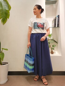 浪口　絵美さん（レディース・164cm）の夏コーディネート