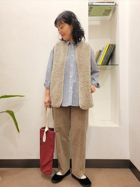 「アイテム（その他シューズ）」を使った、浪口　絵美さん（レディース・164cm）の秋コーディネート