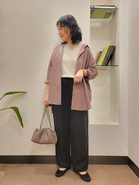 浪口　絵美さん（骨格ウェーブ・レディース・164cm）の秋コーディネート